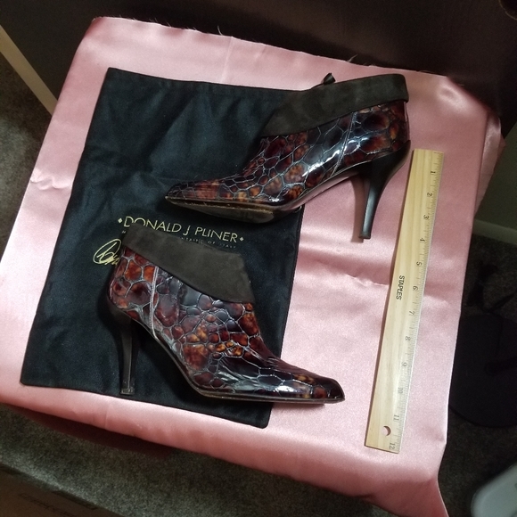 Donald J. Pliner Patent Leather Half Boot - Picture 3 of 5